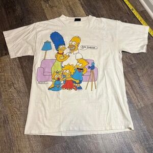 Vintage 1990s the Simpsons say cheese tee Size XL